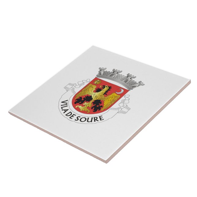 Wappen von Soure, Portugal Fliese (Seite)