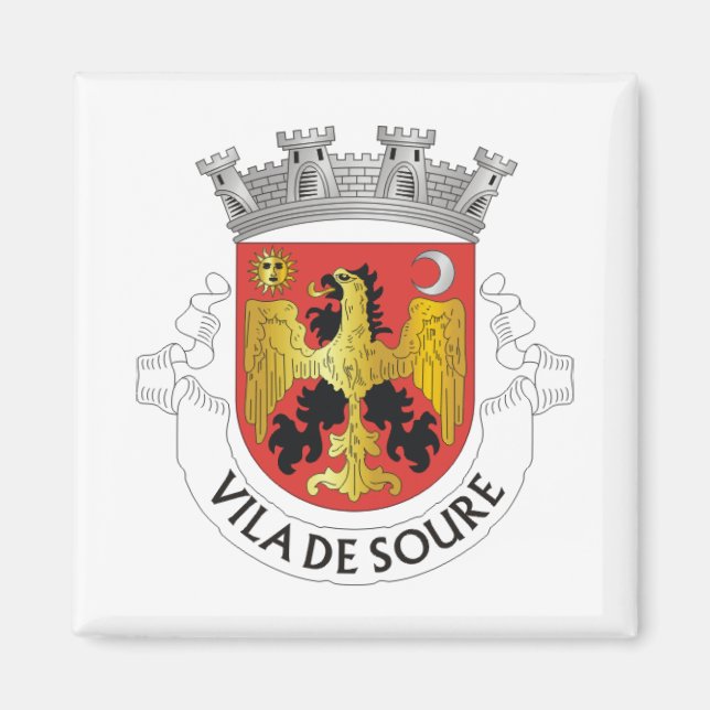 Wappen von Soure, Portugal Magnet (Vorne)