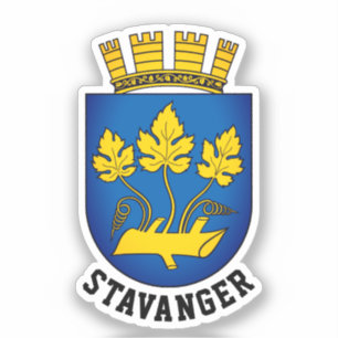 Wappen von Stavanger, Norwegen Aufkleber