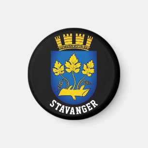 Wappen von Stavanger, Norwegen Magnet