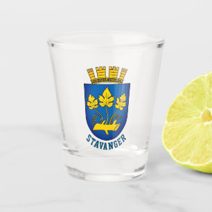 Wappen von Stavanger, Norwegen Schnapsglas
