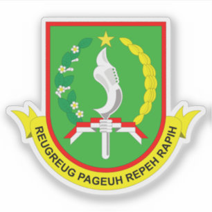 Wappen von Sukabumi, Indonesien Aufkleber