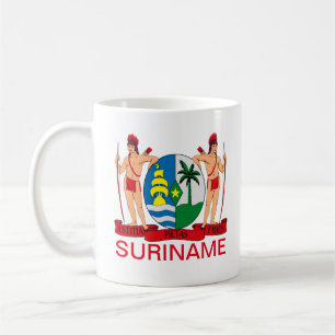 Wappen von Suriname Kaffeetasse