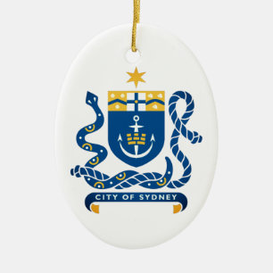 Wappen von Sydney, Australien Keramik Ornament