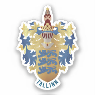 Wappen von Tallinn - ESTLAND Aufkleber