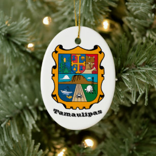 Wappen von Tamaulipas (Bundesstaat), Mexiko Keramik Ornament