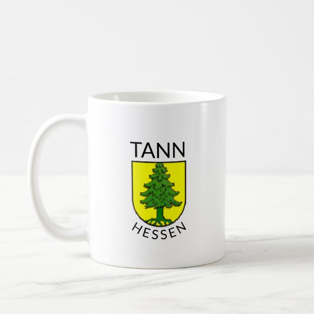 Wappen von Tann, Hessen (Deutschland) Kaffeetasse (Links)