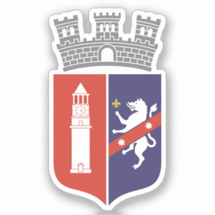 Wappen von Tirana, Albanien Aufkleber