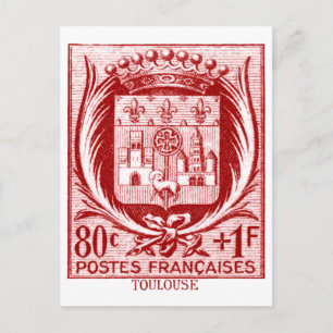 Wappen von Toulouse, Frankreich Postkarte