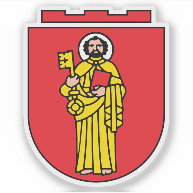 Wappen von Trier, Deutschland Aufkleber (Vorderseite)