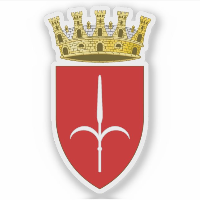 Wappen von Triest, Italien Aufkleber (Vorderseite)