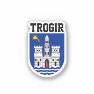 Wappen von Trogir, Kroatien Aufkleber
