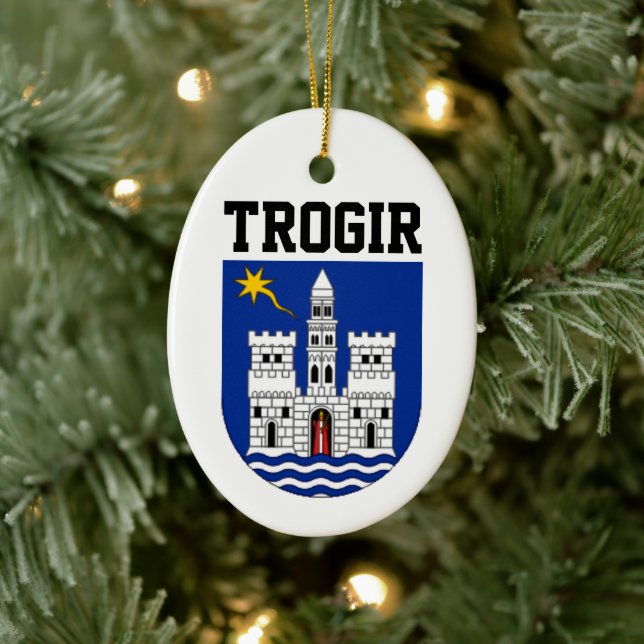 Wappen von Trogir, Kroatien Keramik Ornament (Baum)