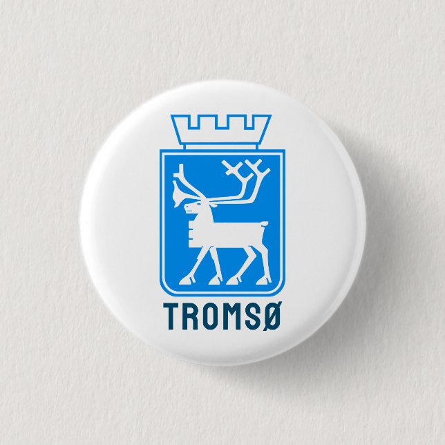 Wappen von Tromsø, NORWEGEN Button (Vorderseite)