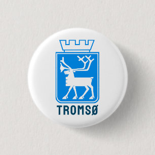 Wappen von Tromsø, NORWEGEN Button