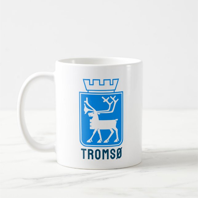 Wappen von Tromsø, NORWEGEN Kaffeetasse (Links)