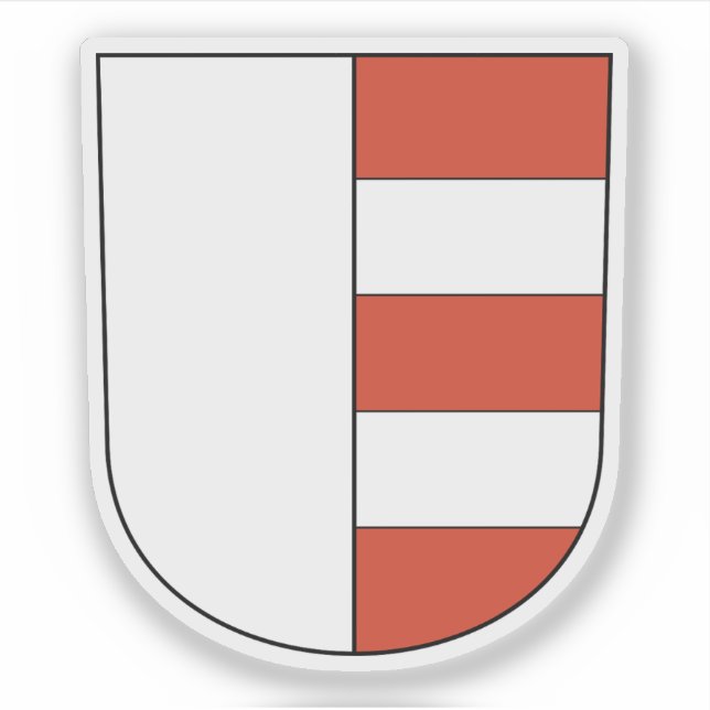 Wappen von Uster, Schweiz Aufkleber (Vorderseite)