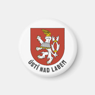 Wappen von Ústí nad Labem, Tschechien Magnet