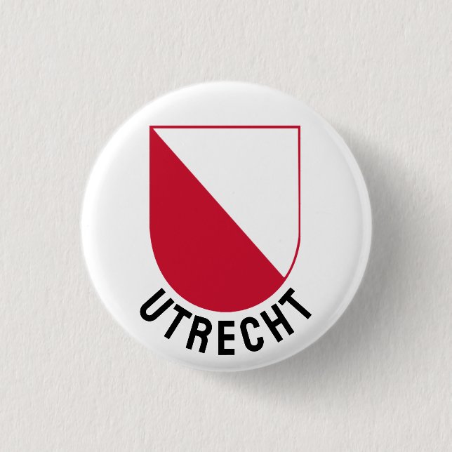 Wappen von Utrecht - Niederlande Button (Vorderseite)