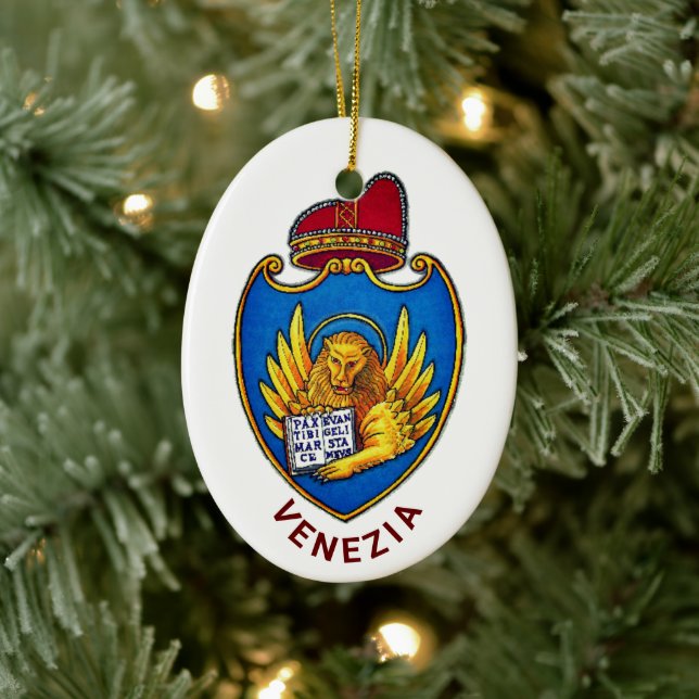 Wappen von Venedig, Italien Keramik Ornament (Baum)