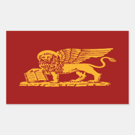 Wappen von Venedig Rechteckiger Aufkleber