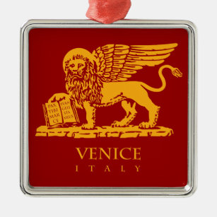 Wappen von Venedig Silbernes Ornament