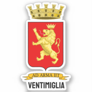 Wappen von Ventimiglia Aufkleber