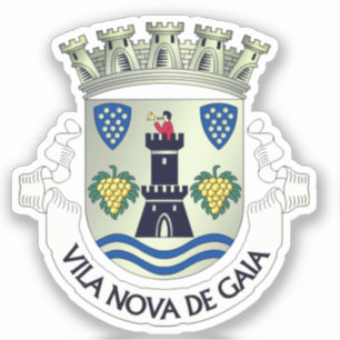 Wappen von Vila Nova de Gaia, Portugal Aufkleber