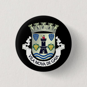 Wappen von Vila Nova de Gaia, Portugal Button