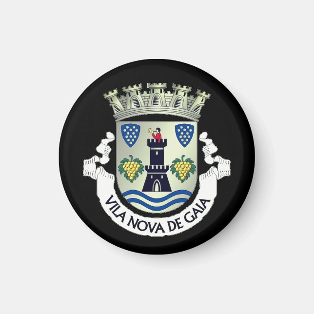 Wappen von Vila Nova de Gaia, Portugal Magnet (Vorne)