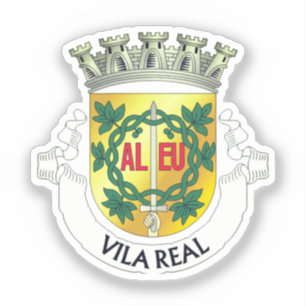 Wappen von Vila Real, Portugal Aufkleber