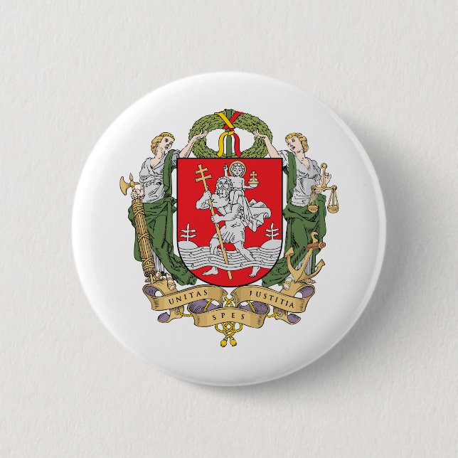 Wappen von Vilnius, Litauen Button (Vorderseite)