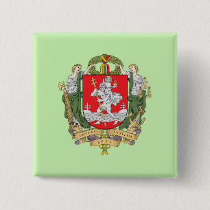 Wappen von Vilnius, Litauen Knopf Button