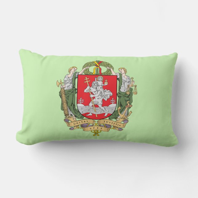 Wappen von Vilnius, Litauen Lumbar Pillow Lendenkissen (Vorderseite)