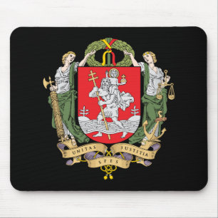 Wappen von Vilnius, Litauen Mauspad