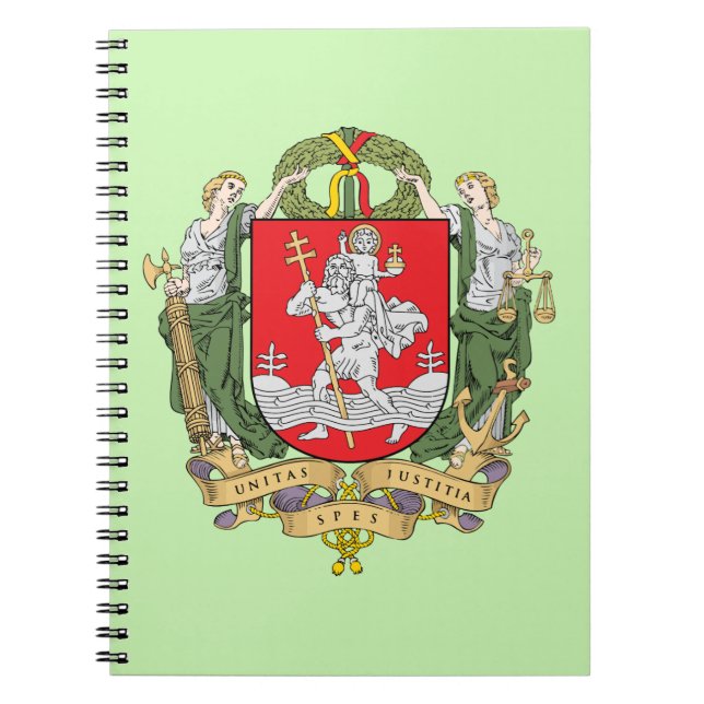 Wappen von Vilnius, Litauen Notizblock (Vorderseite)