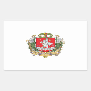 Wappen von Vilnius, Litauen Rechteckiger Aufkleber