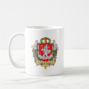 Wappen von Vilnius, Litauen Tasse des Kaffees