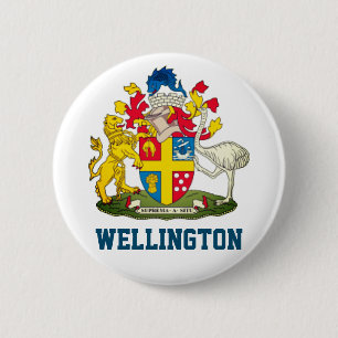 Wappen von Wellington, Neuseeland Button