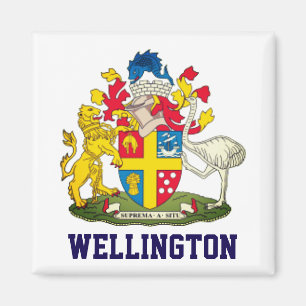 Wappen von Wellington, Neuseeland Magnet