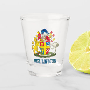Wappen von Wellington, Neuseeland Schnapsglas