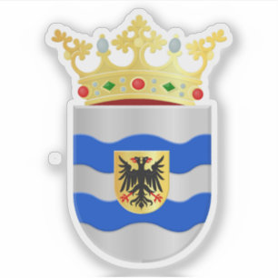 Wappen von West Maas en Waal, Niederlande Aufkleber