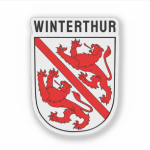 Wappen von Winterthur, Schweiz Aufkleber