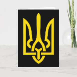 Wappen von Wolodymyr Selenskyj der Ukraine Tryzub Karte