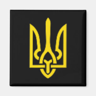 Wappen von Wolodymyr Selenskyj der Ukraine Tryzub Magnet