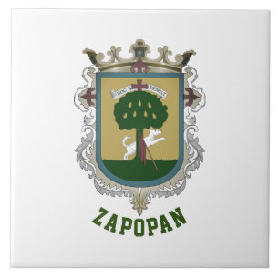 Wappen von Zapopan - Mexiko Fliese