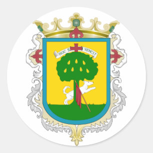 Wappen von Zapopan - Mexiko Runder Aufkleber