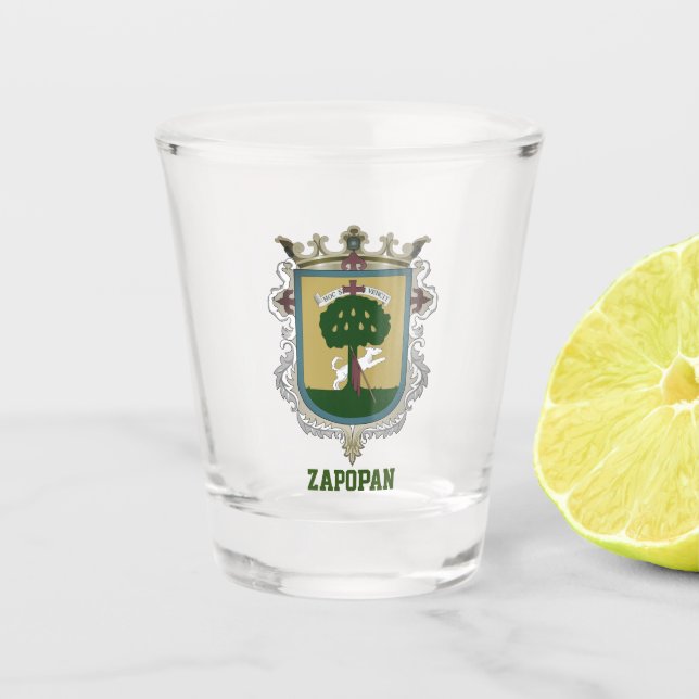 Wappen von Zapopan - Mexiko Schnapsglas (Vorderseite)