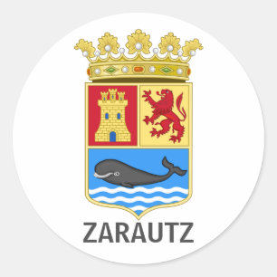 Wappen von Zarautz - Gipuzkoa Runder Aufkleber