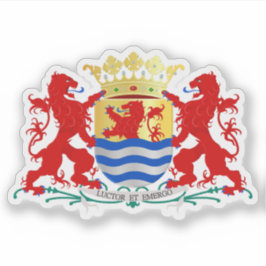 Wappen von Zeeland, Niederlande Aufkleber